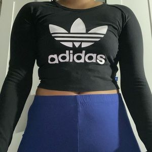 Adidas long sleeve crop top.